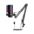 Black ME6S professional Game USB Microphone Flexible Adjustment RGB Live Streaming Condenser Microphone