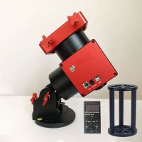 TeSeek Red HM-17PE Harmonic Equatorial Mount 18KG Load Capacity with GOTO Hand Controller and Height Extension Support