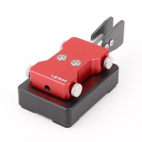 Red Double-Paddle Automatic CW Key 3.5mm Shortwave Radio Morse Code Key Telegraph Training Key