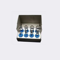 Set of 8PCS Silver Dental Trephine Drills Trephine Burs with Stainless Steel Sterilization Box