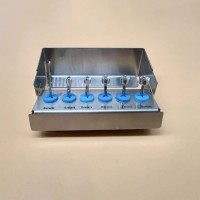 Set of 6PCS Bone Harvesting Burs Positioning Bone Harvesting Drill Kit with Sterilization Box