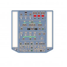 WINGFLEX A320 Overhead Panel with IRS & Lighting Panels Designed for Airbus PC Flight Sim Platforms
