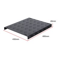 Simplayer Embossed Foot Rest Plate for 40×160mm Aluminum Profile Brackets and ARTcockpit PRO Frame