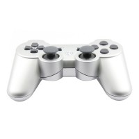 Replacement ABS Full Case for PS3 / PS3 Slim / PS3 4000 Controller - Electroplating Silver