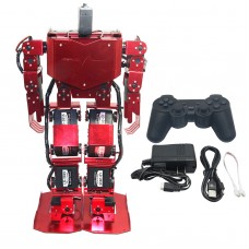 Red 17DOF Robo-Soul H3.0 Biped Robotics Humanoid Robot Aluminum Frame Full Kit w/17pcs Servo + Controller