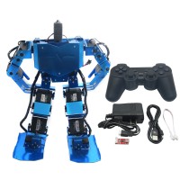 Blue 17DOF Robo-Soul H3.0 Biped Robtic Humanoid Robot Aluminum Frame Full Kit w/17pcs Servo + Controller