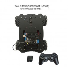 AGV Robot Car Chassis Unassembled w/ ROS Mecanum Wheel Plastic Gear Motor Wireless Controller Kit
