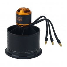 QF2611-5000KV CW 50MM 12-Blade Ducted Fan Motor EDF Motor Set For Remote Control Model Aircraft