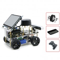 Ackerman/Differential ROS Robotic Car w/ 7" Touch Screen A1 Standard Radar For Raspberry Pi 4B 2GB