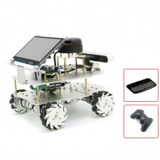 Mecanum Wheel ROS Robotic Car w/ Touch Screen Voice Module A2 Radar Master For Raspberry Pi 4B 4GB