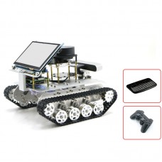 Tracked Vehicle ROS Car w/ Touch Screen Voice Module A1 Customized Radar For Raspberry Pi 4B 4GB