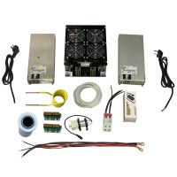5KW/5000W Induction Heater Induction Heating Machine w/ 70ML Crucible Air Switch and Power Supplies