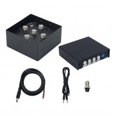 AS104 Automatic HF Shortwave Antenna Switcher with AC104 Radio Band Linkage Control Support for ICOM CIV and YAESU BAND Linkage