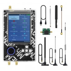 HamGeek Hackrf One R10 V2.0.x + PortaPack H2M w/ Plastic Shell + 5 Antennas + USB Cable + RF LNA