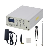 FM-TX180 75MHz-108MHz Bluetooth Stereo FM Radio Transmitter with 0.96-inch OLED Screen AM Shortwave Signal Transmitter