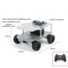 R550 Robot Chassis Robot Car Chassis (4WD Version with Electronic Control and Swing Suspension)