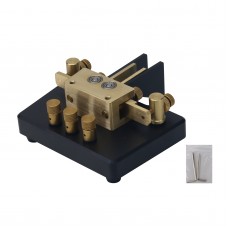 MK-03 Standard Version Brass CW Morse Key Shortwave Radio Telegraph Automatic CW Key for Amateur Radio