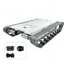 T800S Pro Single Layer Robotic Tank Chassis Metal Track 15KG Load Capacity with Opensource Electronic Control Development Kit
