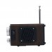 HRD-802 Retro Smart Wooden Full Band Radio Receiver Dual Speaker FM/MW/SW/VHF/UHF/AIR/WB RX Bluetooth5.2