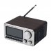 HRD-802 Retro Smart Wooden Full Band Radio Receiver Dual Speaker FM/MW/SW/VHF/UHF/AIR/WB RX Bluetooth5.2