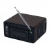 HRD-802 Retro Smart Wooden Full Band Radio Receiver Dual Speaker FM/MW/SW/VHF/UHF/AIR/WB RX Bluetooth5.2