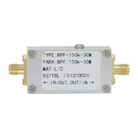 BPF-150K-30M 150kHz-30MHz RF Bandpass Filter AM SW Filter 50ohms with SMA Female Connector