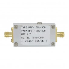 BPF-150K-30M 150kHz-30MHz RF Bandpass Filter AM SW Filter 50ohms with SMA Female Connector