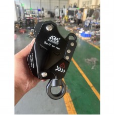 Black SU-7 Electric Descent Device 10-200KG Load Capacity Electric Lifting Descender for 9-11mm Ropes