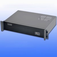 DX-2300L (Aluminum Striped Panel) 2U 300mm IPC Chassis Server Chassis for MATX Motherboards/Hard Drives Installation
