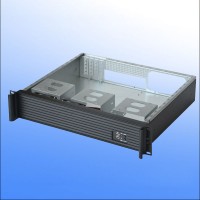 DX-2380L (Aluminum Striped Panel) 2U 380mm IPC Chassis Server Chassis for MATX Motherboards/Hard Drives Installation