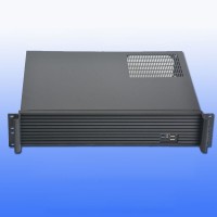 DX-2350L (Aluminum Striped Panel) 2U 350mm IPC Chassis Server Chassis for MATX Motherboards/Hard Drives Installation