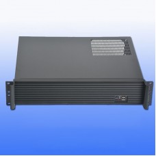 DX-2350L (Aluminum Striped Panel) 2U 350mm IPC Chassis Server Chassis for MATX Motherboards/Hard Drives Installation