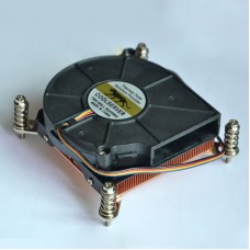 1U 1366 CPU Cooling Fan 2000-5000RPM High Speed 4-Pin PWM CPU Radiator 12V Support Temperature Control