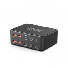 HW-66 330W Mini Portable USB Charger Station Gallium Nitride Fast Charging Station Built-in Multi-protection System