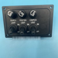 3-Wire Combination Switch BK Waterproof Lifeboat Switch for Search/Position/Compass Light Control