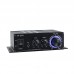 AK-280 Portable Vehicle Mini Power Amplifier 2.0 Channel 40W+40W HiFi Stereo Audio Amplifier with 12V/5A Power Adapter