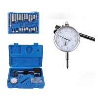 WCZ-C3TS 0–10mm 0.01mm Dial Indicator Metric Dial Gauge with Magnetic Base Stand & Carrying Case
