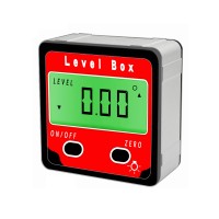 DC11-S2 2-Button Digital Inclinometer Level Box Digital Protractor with Strong Magnet and Backlight