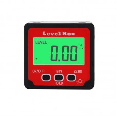 DC12-3 3-Button Digital Inclinometer Level Box Digital Protractor with Strong Magnet and Backlight