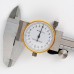 KC59 150mm Metric Dial Caliper Gold-Edged Shockproof Vernier Caliper Carbon Steel Measuring Tool