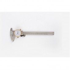 KC125 200mm Metric Dial Caliper Gold-Edged Shockproof Vernier Caliper Carbon Steel Measuring Tool