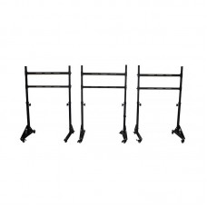 ARTcockpit Triple Monitor Stand Kit Mobile Freestanding Monitor Stand Set For 32–55" Displays