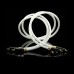 Pair of 1m/3.3ft YYAUDIO Dual RCA Audio Cables, Single Crystal Copper with Silver-Plated Conductors