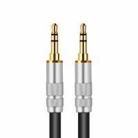 L-4E6S 1m/3.3ft 3.5mm AUX Cable AUX Audio Cable (Male to Male, 2 Straight Connecotrs) for Car, Canare