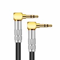L-4E6S 1m/3.3ft 3.5mm AUX Cable AUX Audio Cable (Male to Male, 2 Right-Angle Connectors) for Car