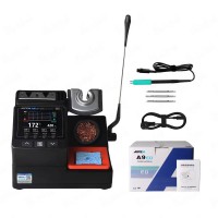 SUGON AIFEN-A9ED SMD Soldering Station, Full-Color Display Curve Mode, 120W with 210 Handle + 3 Replaceable Tips