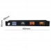 Multi-mode 4-Channel LCD VU Meter Volume Controller Built-in Digital Volume Potentiometer Support Spectrum Display