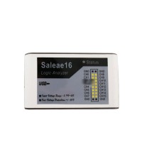 USB Logic16 16-Channel Logic Analyzer 300Mbit Real Time Bandwidth Analyzer with Testing Clips Replacement for Saleae16