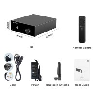 SMSL S1 Dual TPA3116 50Wx2 Desktop High Power Bluetooth Digital Power Amplifier with 24V Power Supply