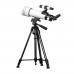 White 40070 Astronomical Telescope 70mm Aperture 16X-40X Magnification Finderscope with 1.5X/3X Barlow Lens